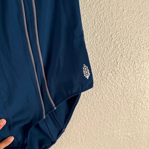 Free People movement Bodysuit Womens medium Navy Delta Activewear - Picture 7 of 9